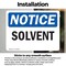 Signmission Solvent, 5 in W x Rectangle, Vinyl Decal OS-2PACK-NS-D-35-L-18367 - alternate 5